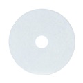 Cleaning Cloths | Boardwalk BWK4017WHI 17 in. Diameter Polishing Floor Pads - White (5/Carton) image number 1