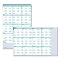Office Jansan | House of Doolittle 392 12-Month (Jan to Dec): 2026 24 in. x 37 in. Express Track Recycled Reversible/Erasable Yearly Wall Calendar - White/Teal Sheets image number 0