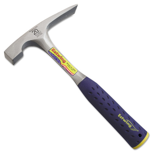 Claw Hammers | Estwing E3-20BLC Mason's Hammer, 20oz, 11-in Tool Length, Bricklayer Grip image number 0