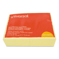 Universal UNV28073 100-Sheet Recycled Lined Self-Stick 4 in. x 6 in. Note Pads - Yellow (12/Pack) image number 0