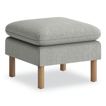 HON 23 in. x 23 in. x 17.5 in. Parkwyn Series Ottoman - Gray/Oak