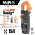 Clamp Meters | Klein Tools CL390 400 Amp Cordless Digital Clamp Meter Kit with Reverse Contrast Display image number 7