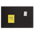 Office Jansan | Quartet 7683BK 36 in. x 24 in. Oval Office Fabric Bulletin Board - Black image number 3