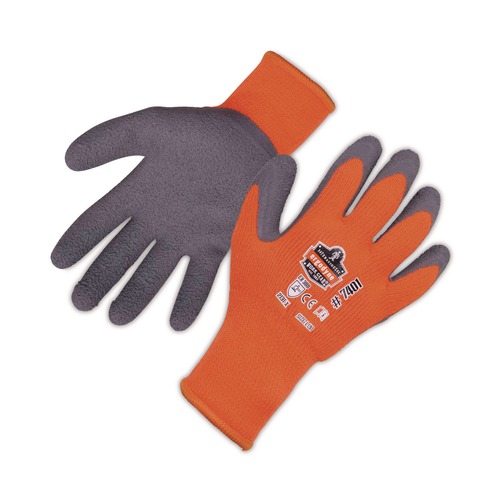 Work Gloves | Ergodyne 17625 ProFlex 7401 Coated Lightweight Winter Gloves - X-Large Orange (1-Pair) image number 0