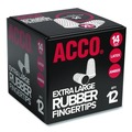 Office Jansan | Swingline S7054014C Rubber Finger Tips - 14 (X-Large), Amber (1 Dozen) image number 1
