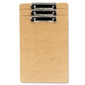 Mothers Day Sale! Save an Extra 10% off your order | Universal UNV05563 1/2 in. Clip Capacity Hardboard Clipboard for 8.5 in. x 14 in. Sheets - Brown (6/Pack) image number 0