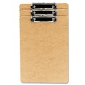  | Universal UNV05563 1/2 in. Clip Capacity Hardboard Clipboard for 8.5 in. x 14 in. Sheets - Brown (6/Pack) image number 0