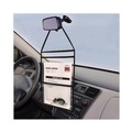Office Jansan | C-Line 38912 150 Sheet Capacity 2-Pocket 9 in. x 12 in. Shop Ticket Holder with Strap - Black (15/Box) image number 4