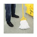 Mops | Boardwalk BWK216RCT 16 oz. Rayon Premium Cut-End Wet Mop Heads - White (12/Carton) image number 7