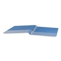 Office Jansan | Universal UNV20723 11 in. x 8.5 in. 1.5 in. Capacity 3 Rings Slant D-Ring View Binder - Light Blue image number 2