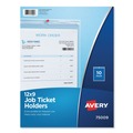 Office Jansan | Avery 75009 9 in. x 12 in. Insert Top Load Heavyweight Clear Job Ticket Holder - Clear (10/Pack) image number 0