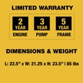 New Year New Savings! Save $25 off $150 | Dewalt 61092 3400 PSI 2.5 GPM Axial Cam Pump Gas Pressure Washer image number 19