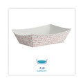  | Boardwalk BWK30LAG050 0.5 lbs. Capacity Paper Food Baskets - Red/White (1000/Carton) image number 2