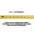 Tape Measures | Great Neck 95010 ExtraMark 1 in. x 35 ft. Steel Tape Measure - Orange/Black image number 3