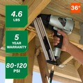 New Year New Savings! Save $25 off $150 | Metabo HPT NR38AKM 36-Degree 1-1/2 in. Strap-Tite Fastening System Metal Connector Strip Nailer image number 2