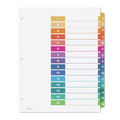 Office Jansan | Avery 11197 Ready Index 11 in. x 8.5 in. 15-Tab 1 to 15 Customizable TOC Dividers - Multicolor Tabs/White (6/Pack) image number 1