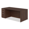 Office Desks & Workstations | Alera AE1NZK-UF3672S HRG 72 in. x 36 in. x 29 in. Seville Series Single Left Pedestal Desk - Mahogany image number 3
