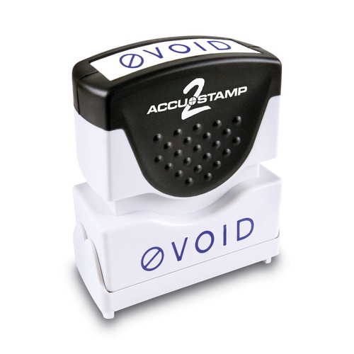Stamps & Stamp Supplies | ACCUSTAMP2 035584 1.63 in. x 0.5 in. VOID Pre-Inked Shutter Stamp - Blue image number 0