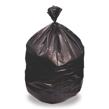 Heritage 46 in. x 50 in. 60 gal. 1.5 mil Linear Low Density Stock Trash Bags - Black (100/Carton)