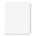 Office Jansan | Avery 01334 11 in. x 8.5 in. 25-Tab 101 to 125 Avery Style Preprinted Legal Exhibit Side Tab Index Dividers - White (1-Set) image number 0