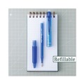 Pens | Pilot 32521 Frixion Clicker Erasable Gel Pen, Retractable, Extra-Fine 0.5 Mm, Blue Ink, Blue Barrel, Dozen image number 3
