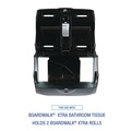 Paper Towels and Napkins | Boardwalk WP98053 Boardwalk Xtra 11.13 in. x 7.38 in. x 8.88 in. 2-Roll Controlled Bath Tissue Dispenser - Translucent Black (1/Carton) image number 7