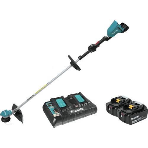 String Trimmers | Factory Reconditioned Makita XRU07PT-R 18V X2 LXT Brushless Lithium-Ion Cordless String Trimmer Kit with 2 Batteries (5 Ah) image number 0