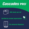 Cleaning & Janitorial Supplies | Cascades PRO H080 7.9 in. x 800 ft. 1-Ply Select Roll Paper Towels - White (6 Rolls/Carton) image number 5