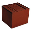 Office Jansan | Pendaflex ER17D 1/31-Cut Tabs Letter Size 31 Sections Earthwise Recycled Indexed Expanding File - Red Fiber image number 1