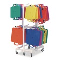 Utility Carts | Champion Sports MSCART 21 in. x 27 in. x 54 in. 176 lbs. Capacity ABS Plastic Scooter Storage Cart - White image number 0