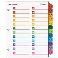Customer Appreciation Sale - Save up to $60 off | Cardinal 60960 OneStep 24 Tab 1 to 24 Double Column Printable Table of Contents and Dividers - White (1 Set) image number 0