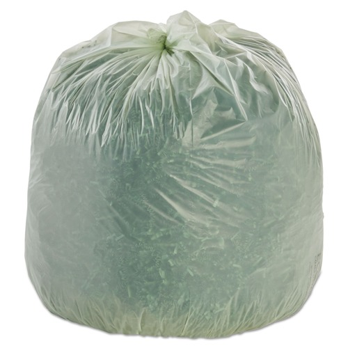  | Stout by Envision E4248E85 EcoSafe-6400 42 in. x 48 in. 0.85 mil. 48 Gallon Compostable Bags - Green (40/Box) image number 0