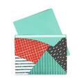  | C-Line 63540 Write-On Straight Tab Letter Size Fashion Poly File Jackets - Assorted Colors (6/Pack) image number 1