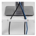 Office Furniture & Lighting | Fellowes Mfg Co. 91712 13.38 in. x 13.63 in. x 2 in. to 4 in. 60 lbs. Standard Monitor Riser for 21 in. Monitors - Platinum/Graphite image number 1