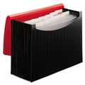 Office & Office Supplies | Smead 70866 0.88 in. Expansion 12-Pocket Letter Size Poly Expanding File - Black/Red image number 1
