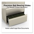 Office Jansan | Alera 25482 30 in. x 18.63 in. x 52.5 in. Legal/Letter-Size 4-Drawer Lateral File - Putty image number 6