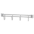 Office Filing Cabinets & Shelves | Alera ALESW59HB418SR 18 in. Deep 4-Hook Bars for Wire Shelving - Silver (2-Piece/Pack) image number 0