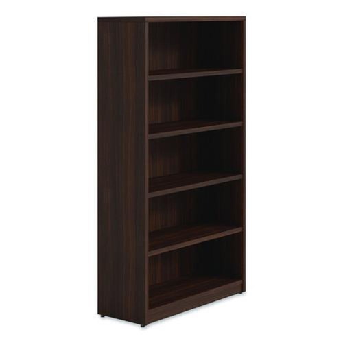 Office Filing Cabinets & Shelves | Alera AE1NNN-B366514 HRG 36 in. x 14 in. x 65 in. 5-Shelf Seville Bookcase - Mahogany image number 0