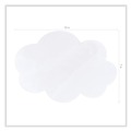 Project & Display Boards | Pacon PAC9014 7 in. x 10 in. Self Stick Dry Erase Clouds - White Surface image number 2