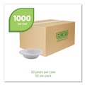 Bowls and Plates | Eco-Products EP-BL12NFA 12 oz. Vanguard Renewable and Compostable Sugarcane Bowls - White (1000/Carton) image number 1