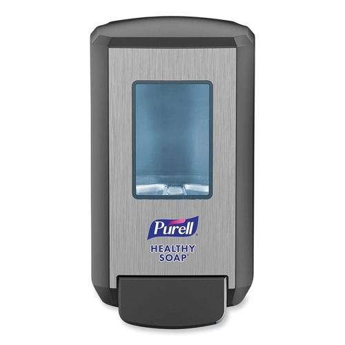 Hand Soaps | PURELL 5134-01 CS4 4.88 in. x 8.8 in. x 11.38 in. Push-Style Soap Dispenser - Graphite (1/Carton) image number 0