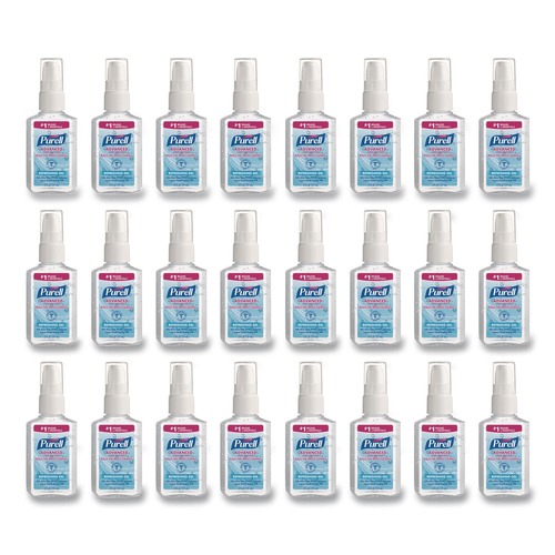 Hand Sanitizers | PURELL 9606-24 2 oz. Pump Bottle Advanced Gel Hand Sanitizer - Refreshing Scent (24/Carton) image number 0