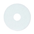 Cleaning Cloths | Boardwalk BWK4012WHI 12 in. Diameter Polishing Floor Pads - White (5/Carton) image number 1