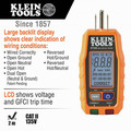 Detection Tools | Klein Tools RT250KIT Premium Dual-Range NCVT and GFCI Receptacle Electrical Test Kit image number 1