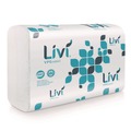 Cleaning & Janitorial Supplies | Livi VPG Select 43514 9.45 in. x 9.06 in. 1-Ply Multifold Towel - White (16/Carton) image number 0