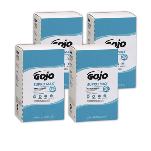 Cleaning & Janitorial Supplies | GOJO Industries 7272-04 SUPRO MAX Unscented 2000 mL Hand Cleaner Refill for PRO TDX Dispenser (4/Carton) image number 0