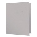 Office Jansan | Oxford 57505EE Twin-Pocket Folder Embossed Leather Grain Paper - Gray (25/Box) image number 1