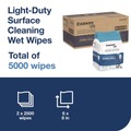 Office Jansan | Tork 192816 8 in. x 6 in. 1-Ply Light-Duty Surface Cleaning Wet Wipe - Unscented, White (2 Rolls/Carton) image number 2