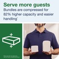 Cleaning & Janitorial Supplies | Tork 424834 8.3 in. x 9.25 in. 1-Ply Xpress Compressed Multifold Hand Towels - White (12 Packs/Carton) image number 6