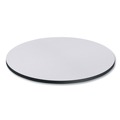 Alera ALETTRD36WG Reversible 35-3/8 in. x 35-3/8 in. Round Laminate Table Top - White/Gray image number 1